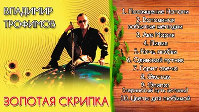 Золотая скрипка - Владимир Трофимов (Красивые мелодии на скрипке, Музыка на  скрипке) - YouTube