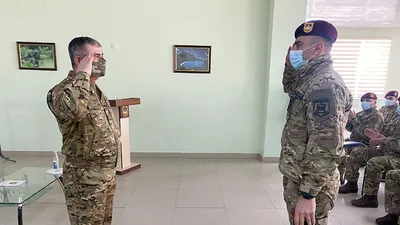 Закир Гасанов побывал в воинской части Сил спецназа - фото, видео -  , Sputnik Азербайджан