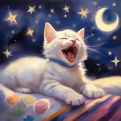 Картинки спокойной ночи мой любимый котенок (36 фото) » Красивые картинки,  поздравления и пожелания - 