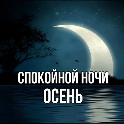 Открытка с именем Осень Спокойной ночи картинки. Открытки на каждый день с  именами и пожеланиями.