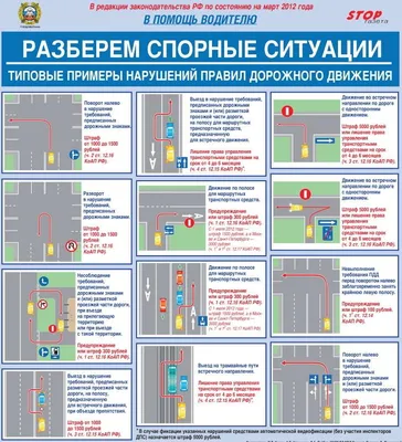 ГИБДД разъяснила в рисунках спорные дорожные ситуации