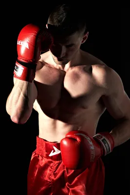 Фото боксера Мужчины Перчатки спортивный Бокс Руки