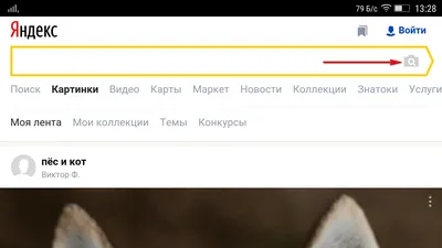Поиск изображения с телефона