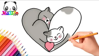 Как нарисовать пушистого котика новичку | Felifur | Дзен