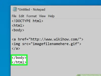 How to Make a Picture Link in HTML: 8 Steps (with Pictures)