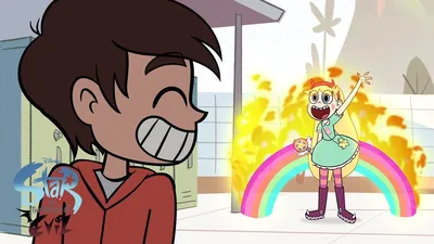 Star and Marco's first kiss, from ThDorkMagnet's “Light of the Sun and  Stars” drawn by AndyChipps : r/StarVStheForcesofEvil