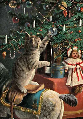 Старинные новогодние и рождественские открытки. Часть 2. - Культурное  наследие | Бэйбики - 138769