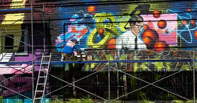 Искусство рисовать на стенах»: самые яркие граффити города — в  фоторепортаже «Блокнот Ростов»