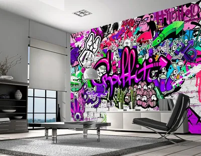 Wall with graffiti / Стена разрисованная граффити » Векторные клипарты,  текстурные фоны, бекграунды, AI, EPS, SVG