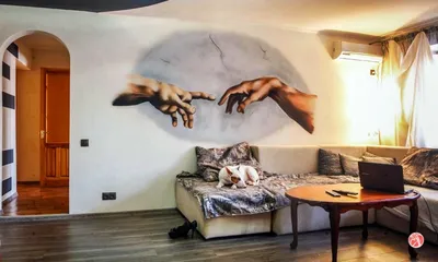 Граффити на стене в комнате | Агентство Graffiko