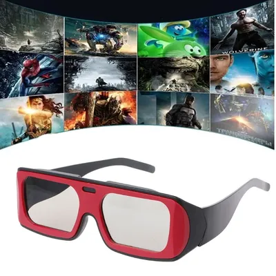 Двухцветная оправа, круглые поляризационные Пассивные 3D стерео очки для  реального D 3D ТВ легкие очки, прочный материал, Прямая поставка |  AliExpress