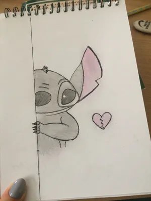 Стич рисунок | Lilo and stitch drawings, Stitch drawing, Cute doodles  drawings