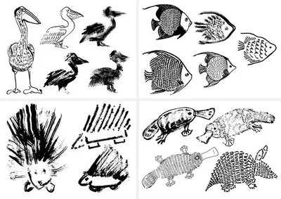 стилизация животных - Поиск в Google | Graphic design photoshop,  Illustrations and posters, Sketches