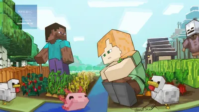 Minecraft Steve and Alex" Sticker for Sale by g0th-gh0st | Redbubble