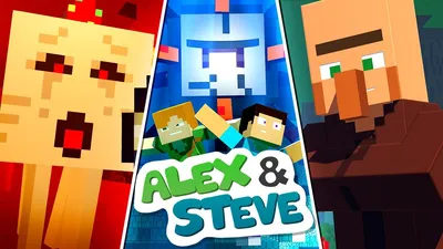 Minecraft Fan art Steve Alex Herobrine by BubbleMuffinsArt on DeviantArt