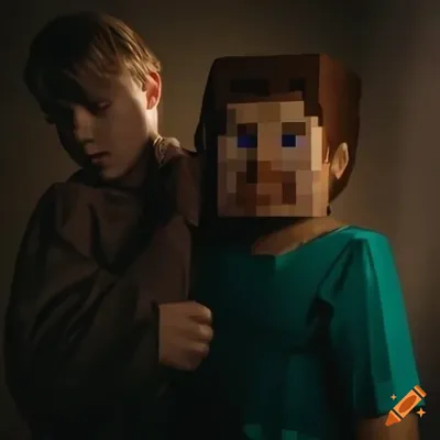 Minifigure Steve, Alex and Villager are Characters of the Game Minecraft on  a Grey Background Editorial Image - Image of concept, popular: 155851775