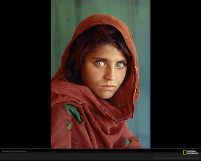 Фото Знаменитое фото Стива МакКюри «Afgan Girl» для National Geographic