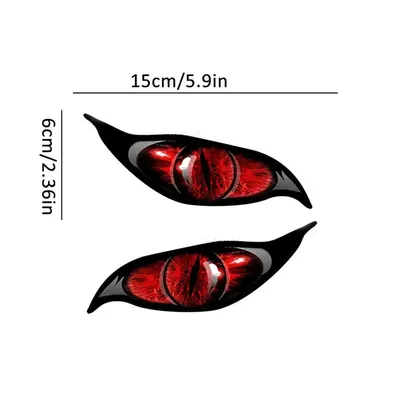 Наклейки «кошачий глаз» для автомобиля, Светоотражающая наклейка,  зеркальная Обложка, страшные глаза, наклейки на корпус автомобиля, клейкие  стильные яркие ужасные наклейки для глаз | AliExpress