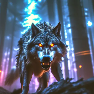 Страшный изуродованный некрасивый волк…» — создано в Шедевруме