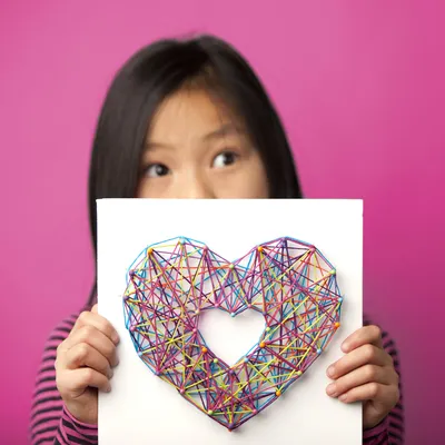 Cardboard String art