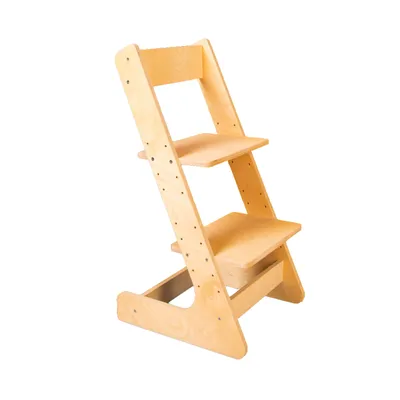 Купить растущий стул для детей регулируемый РАСТИ ЗДОРОВО, из-под станка  ЧПУ без шлифовки 3443113, цены на Мегамаркет | Артикул: 600009958093