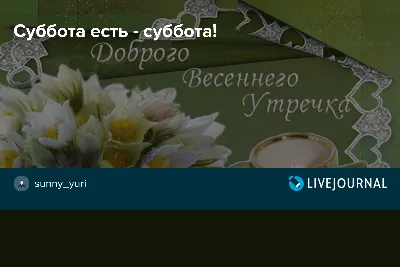 СУББОТА!! 🌸🦋🍃🌺🌿🦋🌸 ЭТО КЛАССНО! 💐 И пусть пройдет она прекрасно! 💗  | Субботы, Милые открытки, Утренние сообщения