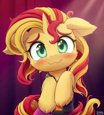 Sunset Shimmer in The pose by Paco777yuyu -- Fur Affinity [dot] net