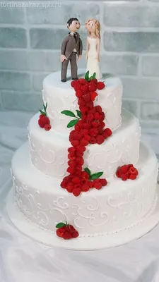 №310 Свадебный торт "Стильный" *2100 руб/кг | Купить свадебные торты в  кондитерской «Торты на заказ от Марии»