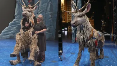 Go backstage at 'Frozen' at Seattle's Paramount Theatre and see how an  actor becomes Sven the reindeer | The Seattle Times