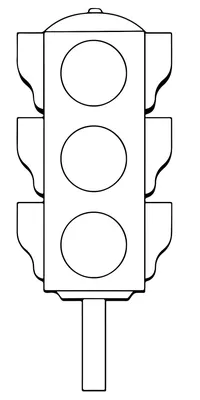 Простая техника рисования детей | раскраска Светофор | Раскраски Малышам. -  YouTube