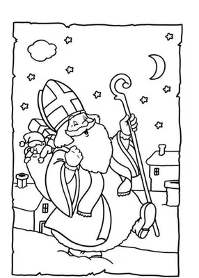 10 безкоштовних розмальовок на тему «Святий Миколай» – Моє пташення