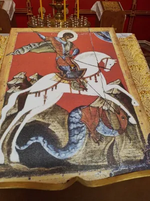 Икона Святого Георгия (Юрия), для дома 16*12 см в комплекте с акафистом  (ID#1760180110), цена: 150 ₴, купить на 