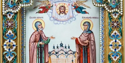 Святые Петр и Феврония Муромские (ростовой образ) – Дивеевские товары