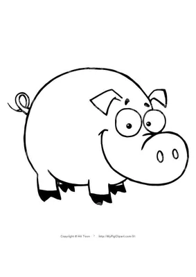 Свинья детский рисунок (53 фото) » рисунки для срисовки на Газ-квас.ком