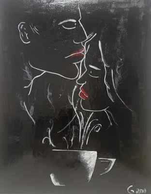 Картина Тайная любовь ᐉ Могилевская Анна ᐉ онлайн-галерея Molbert.