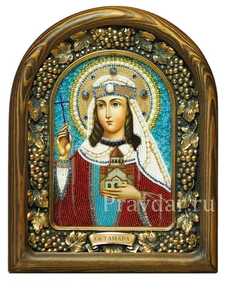 Icon Saint Tamara † Evangelidis D. Elias