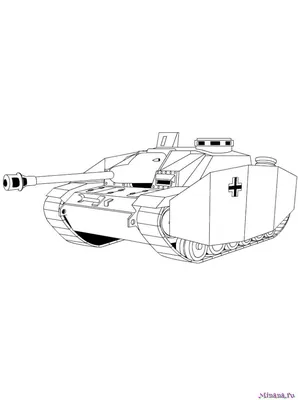 raskraska-kv-44 | Раскраски, Раскраска торта, Танк