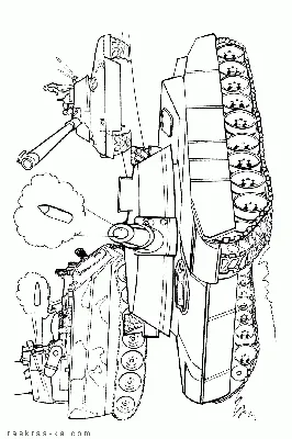 Раскраска Танк | Раскраски танки. Раскраска боевой военной техники: танки