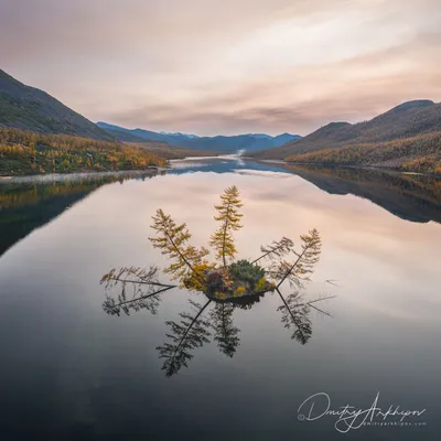 Остров на озере Танцующих Хариусов. Фотограф Дмитрий Архипов