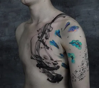 Тату абстракция: 25 ярких неповторимых узоров | Татуировки со вкусом,  Абстрактные тату, Тату с дымом