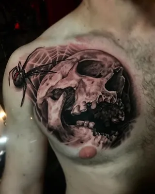 Татуировка череп и компас | Tattoos, Tattoo studio, Skull tattoo