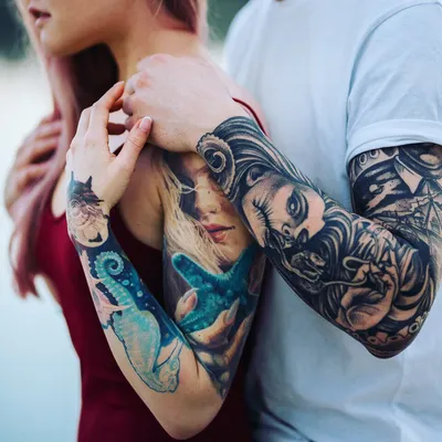 Парные тату - для влюбленных, для мужа с женой, тату для двоих.