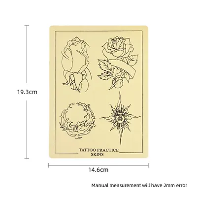 Премиум пустые тату двусторонние тренировочные листы кожи иглы для  татуировки для начинающих тренировочные наборы – лучшие товары в  онлайн-магазине Джум Гик