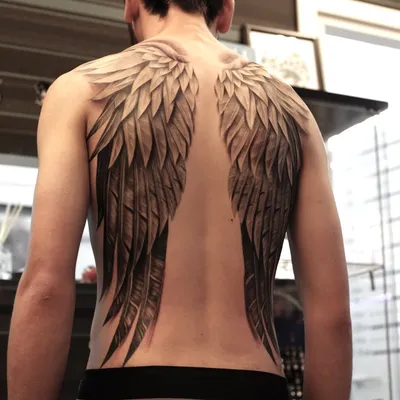 Татуировка крылья фото: красота и символизм - 