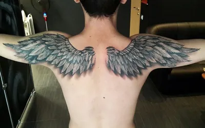 Тату крылья: 15 самых красивых и востребованных вариантов | Тату на  лопатке, Дизайн тату ангела, Татуировки рукава