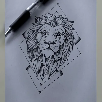 Лев с крестом с короной эскиз тату | Lion head tattoos, Lion tattoo, Lion  leg tattoo