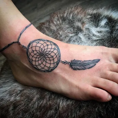 Tattooshka - Временное тату "Ловец снов с перьями": купить по лучшей цене в  Украине | 