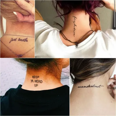 neck tattoo - neck tattoo for women - neck tattoo ideas. Explore more  Tattoo ideas on  … | Back of neck tattoo, Best neck tattoos,  Neck tattoos women