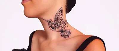 Татуировка бабочка на шее. | Flower tattoo, Tattoos, Infinity tattoo