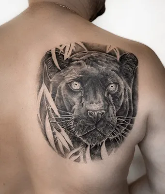 Татуировка женская олд скул на предплечье пантера | Art of Pain